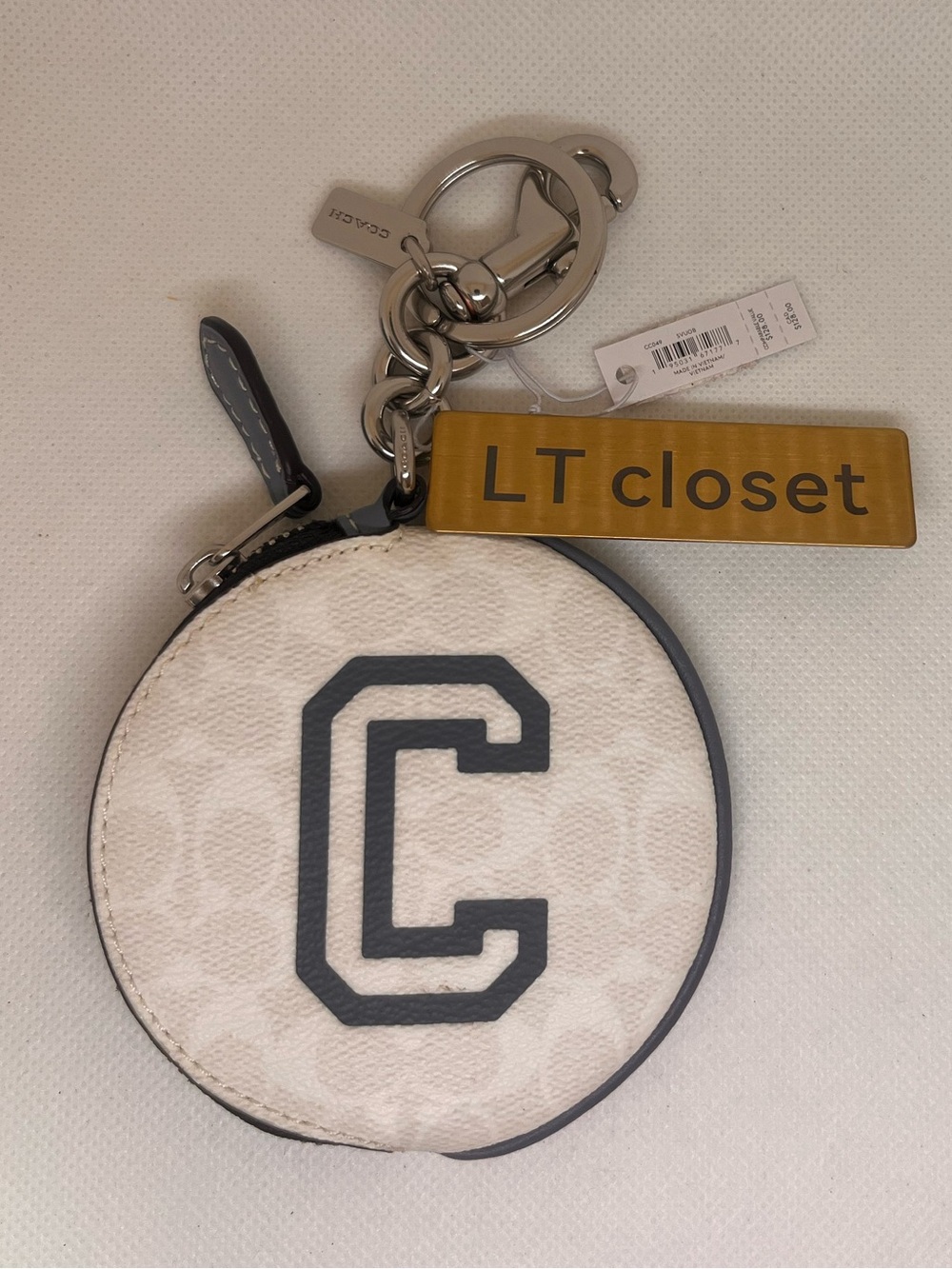 New Coach coin Wallet keychain fob